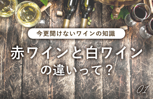 【今更聞けないワインの知識01】赤ワインと白ワインの違いって？